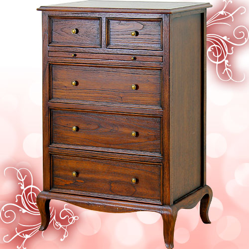 ウェール　4段チェスト [アンティーク調 家具]