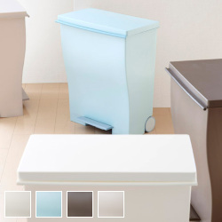 ゴミ箱 ワイドペダルペールダストボックス 39L おしゃれシンプル 奥行きスリム 横幅ワイド スリムペダル 複数ゴミ袋セット ゴミ分別 ペダル式 ウィルス対策 病院 施設 手で触れない ペダル開閉 洗える シンプル おしゃれ 感染予防 ふた付き フタ付き 蓋付き キャスター付き