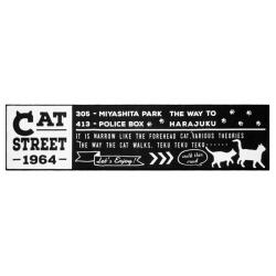 Nekosulu?　ネコスル キッチンマット　45×180 CatStreet EnjoyCat HappyCat LaidbackCat