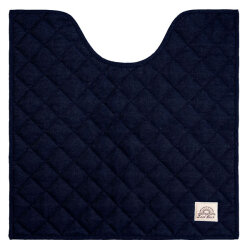 レイドバック　トイレマット　60x60　ライトブルー　Laid Back Navy Blue Light Blue