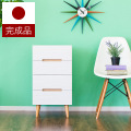 チェスト 幅40 奥行40 高さ73 日本製 高品質 ホワイト/ブラウン/グリーン 木製 リビングチェスト サイドチェスト 国産 引き出し 引出し 背面化粧 北欧 脚付き おしゃれ かわいい デザインチェスト 箪笥 たんす タンス 引き出し