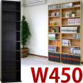 本棚 薄型 文庫書棚 W450