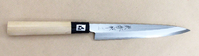 【アウトレット】1817　兼秀作　和包丁　白二鋼　刺身包丁180ｍｍ