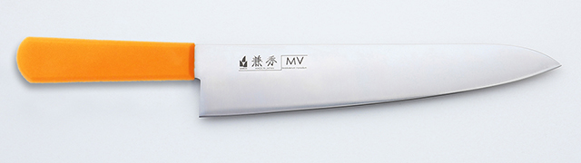 【アウトレット】2012　兼秀　MV鋼　牛刀240mm　PT柄　オレンジ