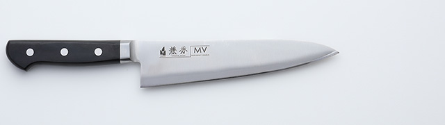 2310　兼秀　MV鋼　　口金付　牛刀180mm