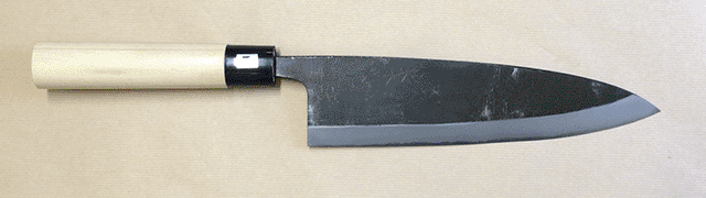 【アウトレット】1873　兼秀作　和包丁　白二鋼　鮭出刃包丁270ｍｍ