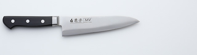 2309　兼秀　MV鋼　　口金付　牛刀165mm