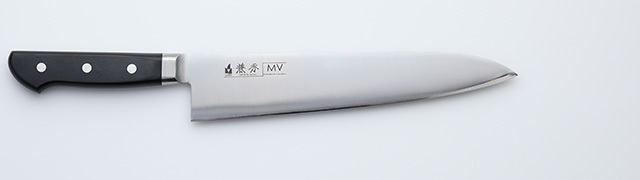 2312　兼秀　MV鋼　　口金付　牛刀240mm