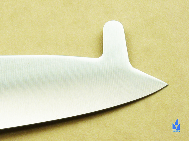 紋三郎 特殊合金鋼 巾広 牛刀 骨止付 330mm 厚口牛刀止付包丁・兼秀別作・特殊合金鋼【業務用包丁・家庭用包丁