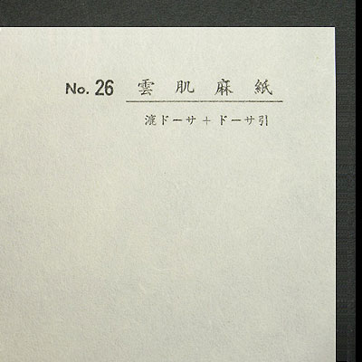 雲肌麻紙4×6（ドーサ引）