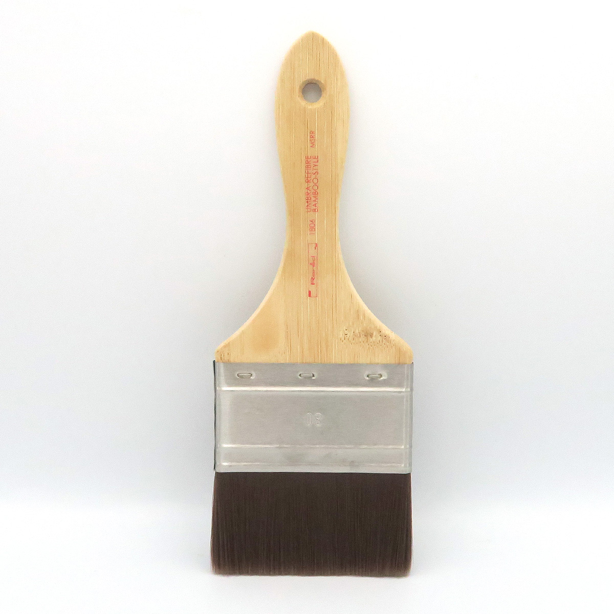 赤澤屋・リレッド＞1806 アンブラレファイバー刷毛 80mm 絵具屋三吉