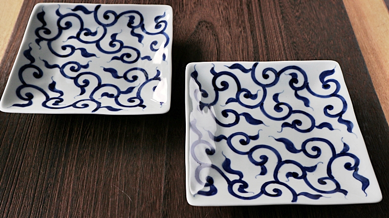 そうた窯　中皿　磁器　四角皿