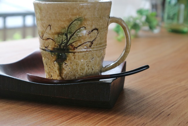 棚橋淳　織部　マグカップ