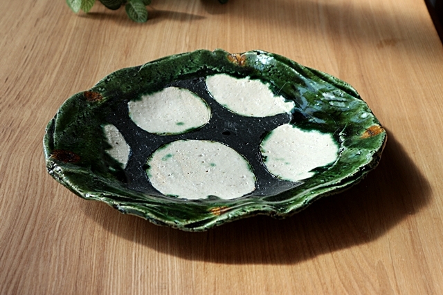 大皿　織部　山本一仁