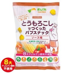 とうもろこしでつくったパフスナック　ソース味