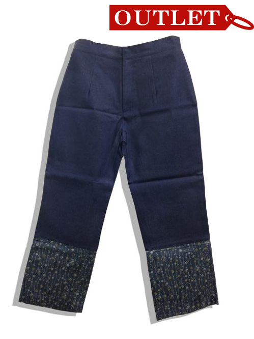 【特価】【アウトレットセール】(fop087-L-01)_Lサイズ_ボトムス_パンツ_ストレッチデニム・パンツ(ブルー/ストレートグリーン)