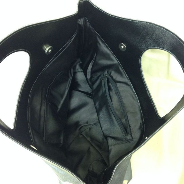 【特価】【アウトレットセール】(b012-04)_バッグ_ハス刺繍バッグ（グレー）