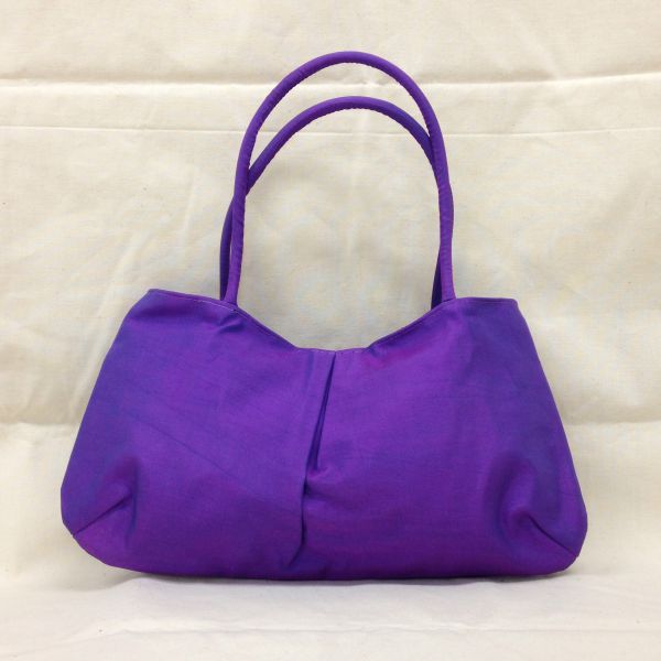 【特価】【アウトレットセール】(b021-02)_バッグ_シルク刺繍バッグ（紫)