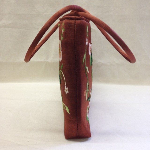 【特価】【アウトレットセール】(b073-03_e)_バッグ_ビーズ刺繍バッグ(赤銅色)