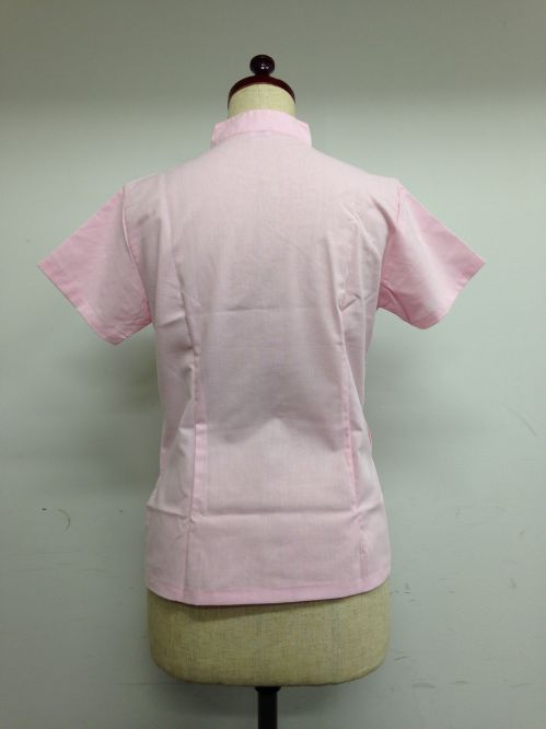 【特価】【アウトレットセール】(fh072-M-04)_Mサイズ_トップス_半袖_アオザイ風ピンクブラウス(赤002)