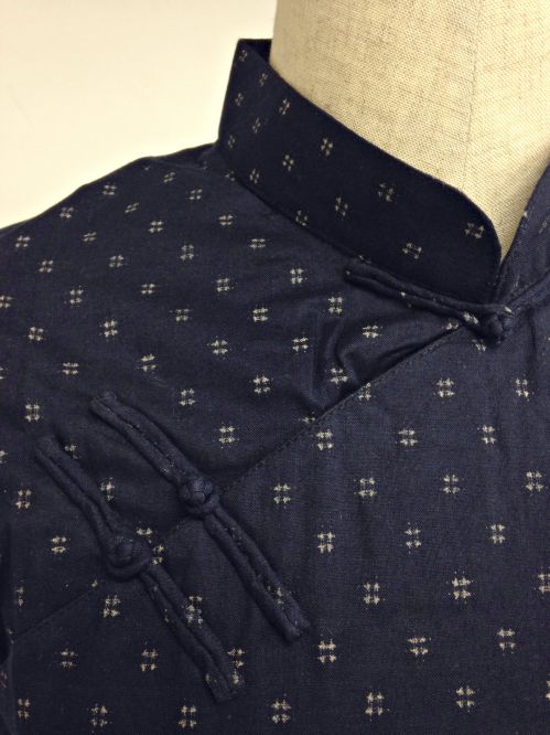 【特価】【アウトレットセール】(fh087-L-06)_Lサイズ_トップス_ノースリーブ_アオザイ風_ノースリーブトップス(紺002)