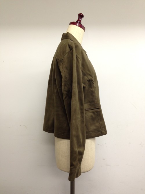 【特価】【アウトレットセール】(fn119-F-03)_Fサイズ_トップス_長袖_ヌバックジャケット(ブラウン)