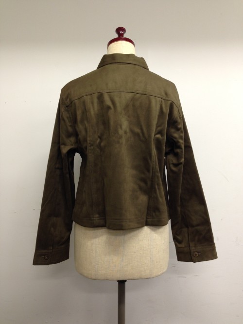 【特価】【アウトレットセール】(fn119-F-04)_Fサイズ_トップス_長袖_ヌバックジャケット(ブラウン)