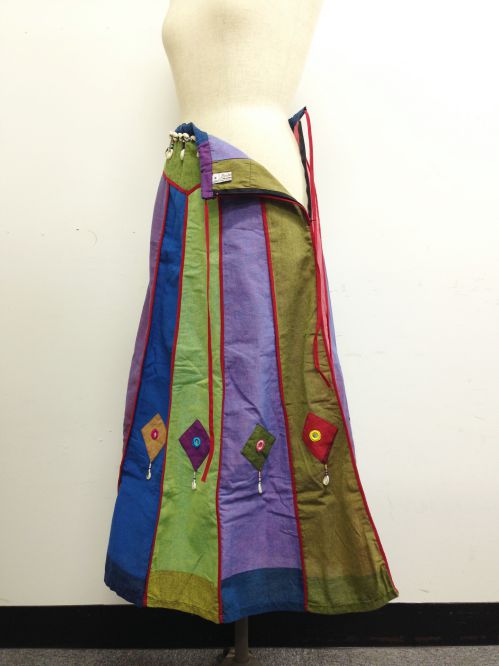 【特価】【アウトレットセール】(fop063-M-06)_Mサイズ_ボトムス_スカート_貝殻装飾スカート(001)