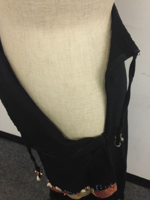 【特価】【アウトレットセール】(fop068-M-08)_Mサイズ_ボトムス_スカート_貝装飾スカート_黒/茶(004)