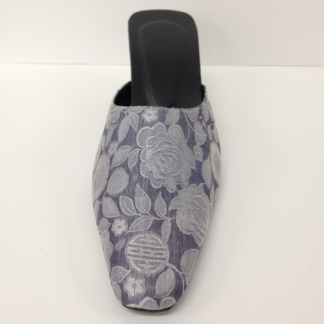 【特価】【アウトレットセール】(km019-7-05)_7サイズ_シューズ_ミュール_ベトナムシルクミュール(シルバー)