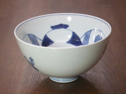 有田焼　青花　奴だこ　５寸深丼