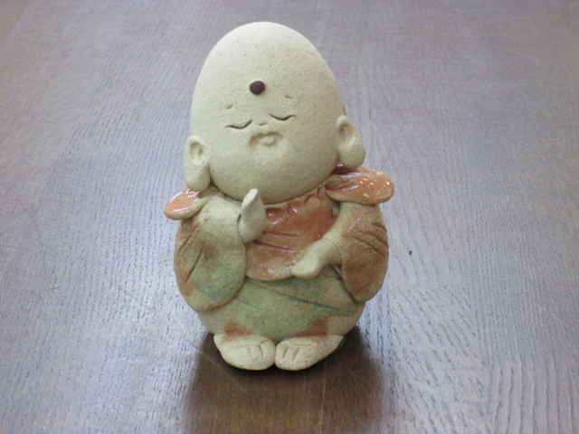 宮崎陶里　丸地蔵 宮崎陶里 丸地蔵（中）