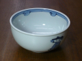 有田焼　青花　三人異人　玉渕４寸丼