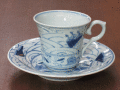 コーヒー碗皿の正面からの画像です
