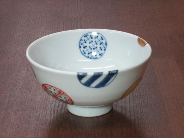 飯碗の正面からの画像です