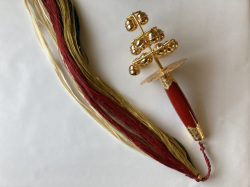 神楽鈴・国産大麻（精麻）五色緒付き