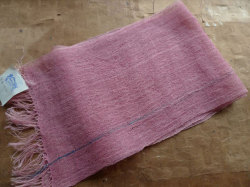 宮崎朝子・おお麻（ヘンプ）マフラー【ピンク】