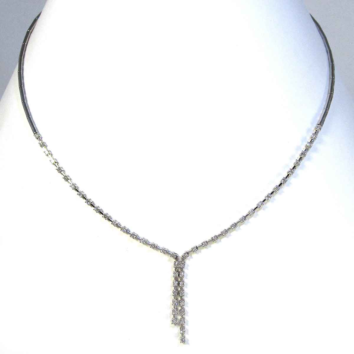 レディースネックレス ダイヤモンド K18WG - TAK2200634