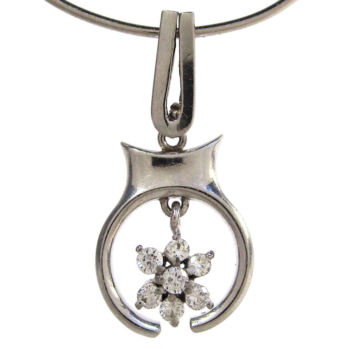 レディースペンダント ダイヤモンド Pm900 W10.8*H22.2mm(バチカン穴1.5*2.5mm) - TAK2400078