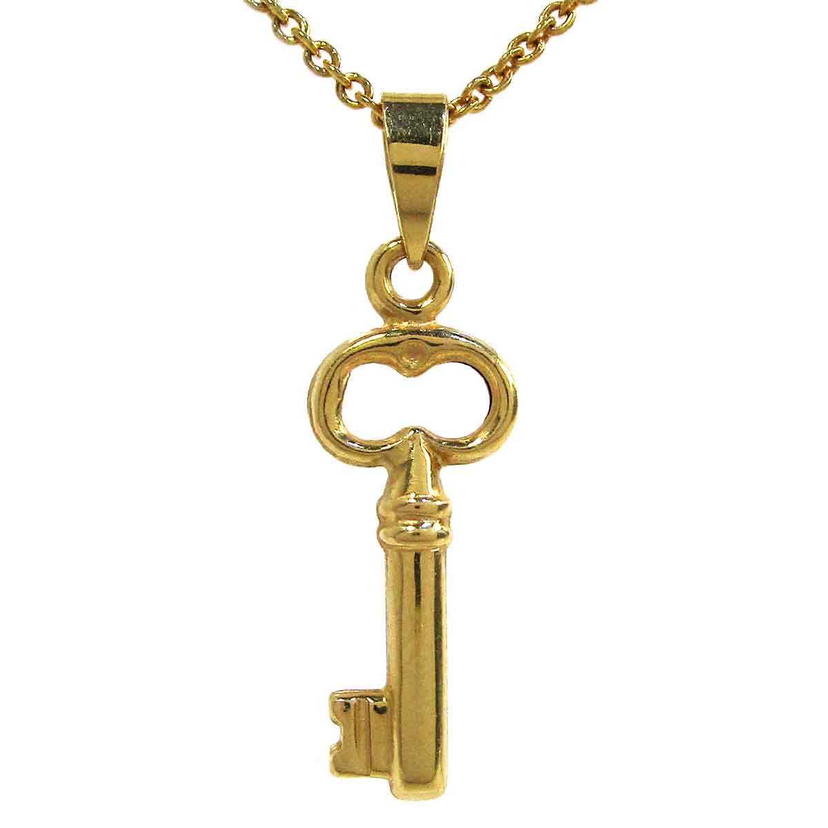 レディースネックレス キーモチーフ K18 トップW7.8*H26mm - TAK2500313