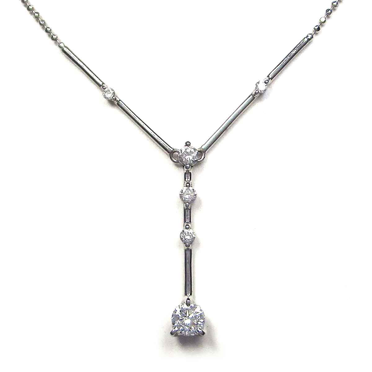 レディースネックレス ダイヤモンド Pt850 トップW4.8*H24.2mm - TAK2500483