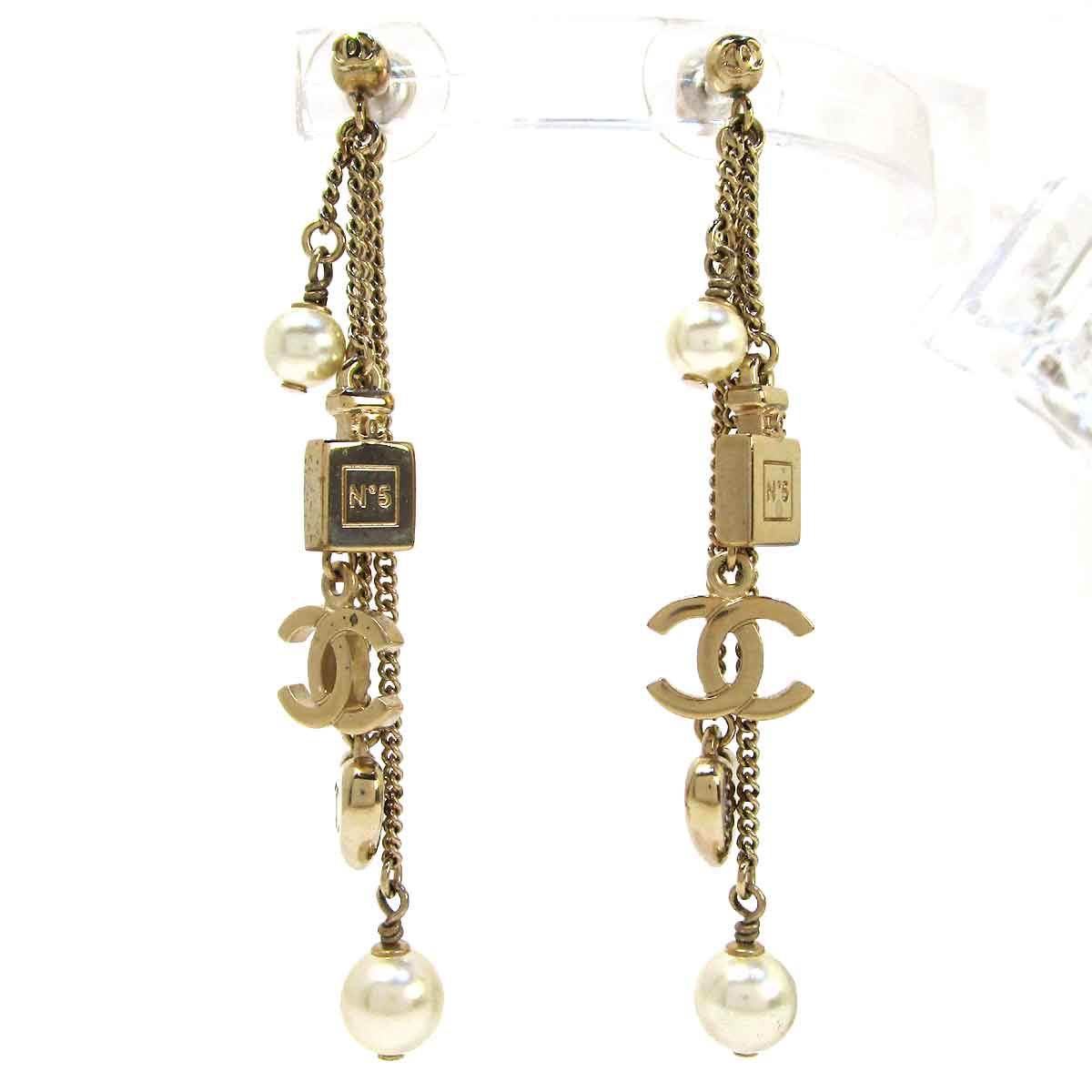 シャネル Ｎｏ．５ フェイクパールピアス B18B - TAK2500692
