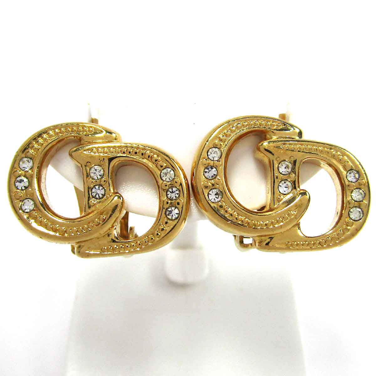 クリスチャン・ディオール ＣＤロゴ ラインストーンＣＤロゴ　イヤリング - TAK2500778