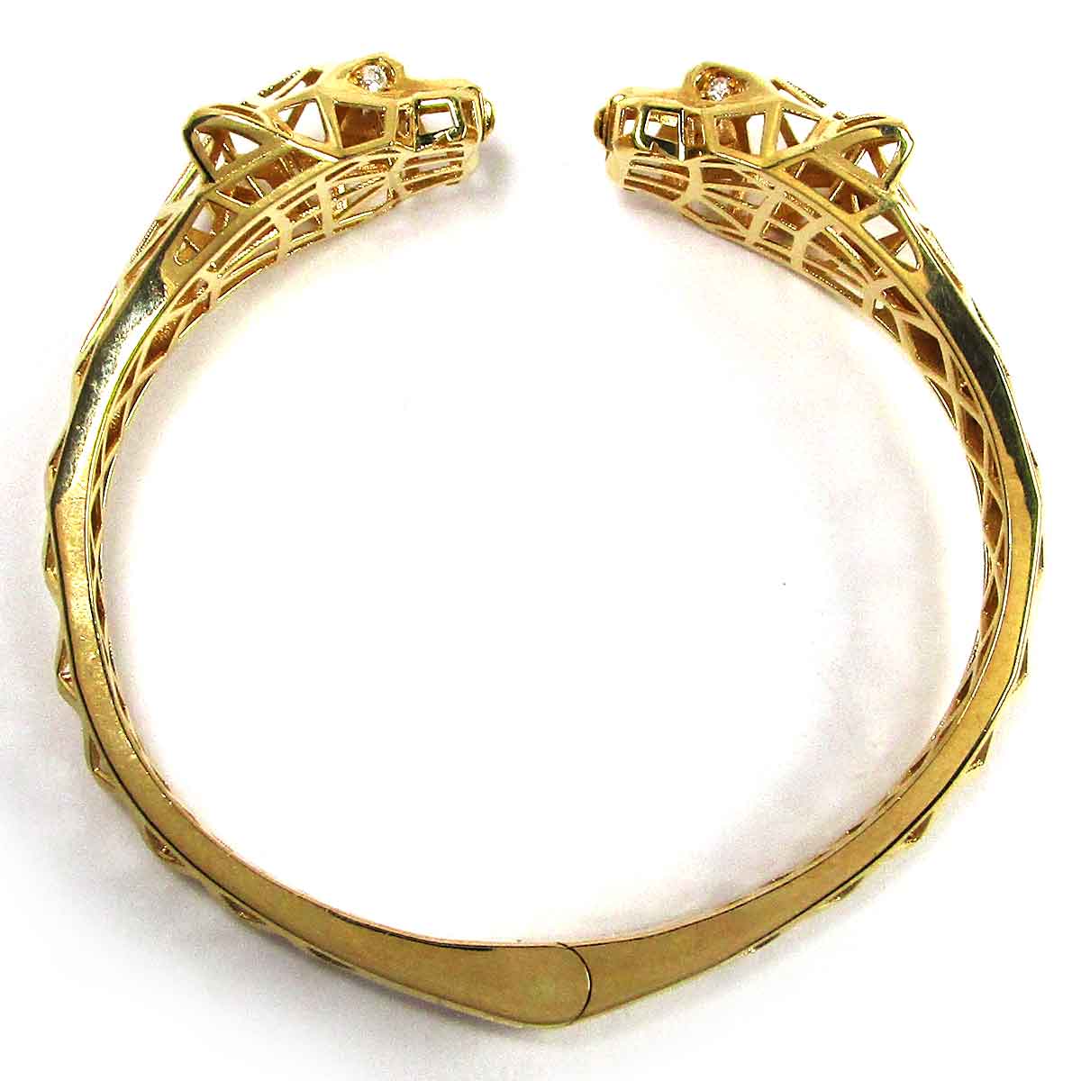 バングル パンサー（ダイヤモンド） K18 腕回り16.5cm - TAK2501163