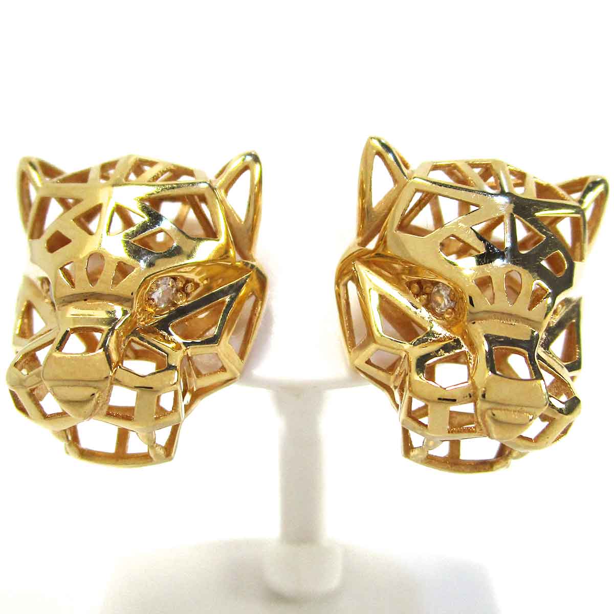 ピアス パンサー（ダイヤモンド） K18 W15.7*H18.5mm - TAK2501165