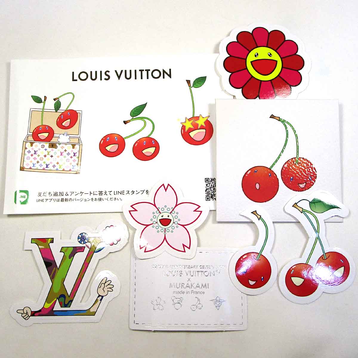 ルイ・ヴィトン ＬＶ×ＴＭ チェリー　ステッカーセット - TAK2600063