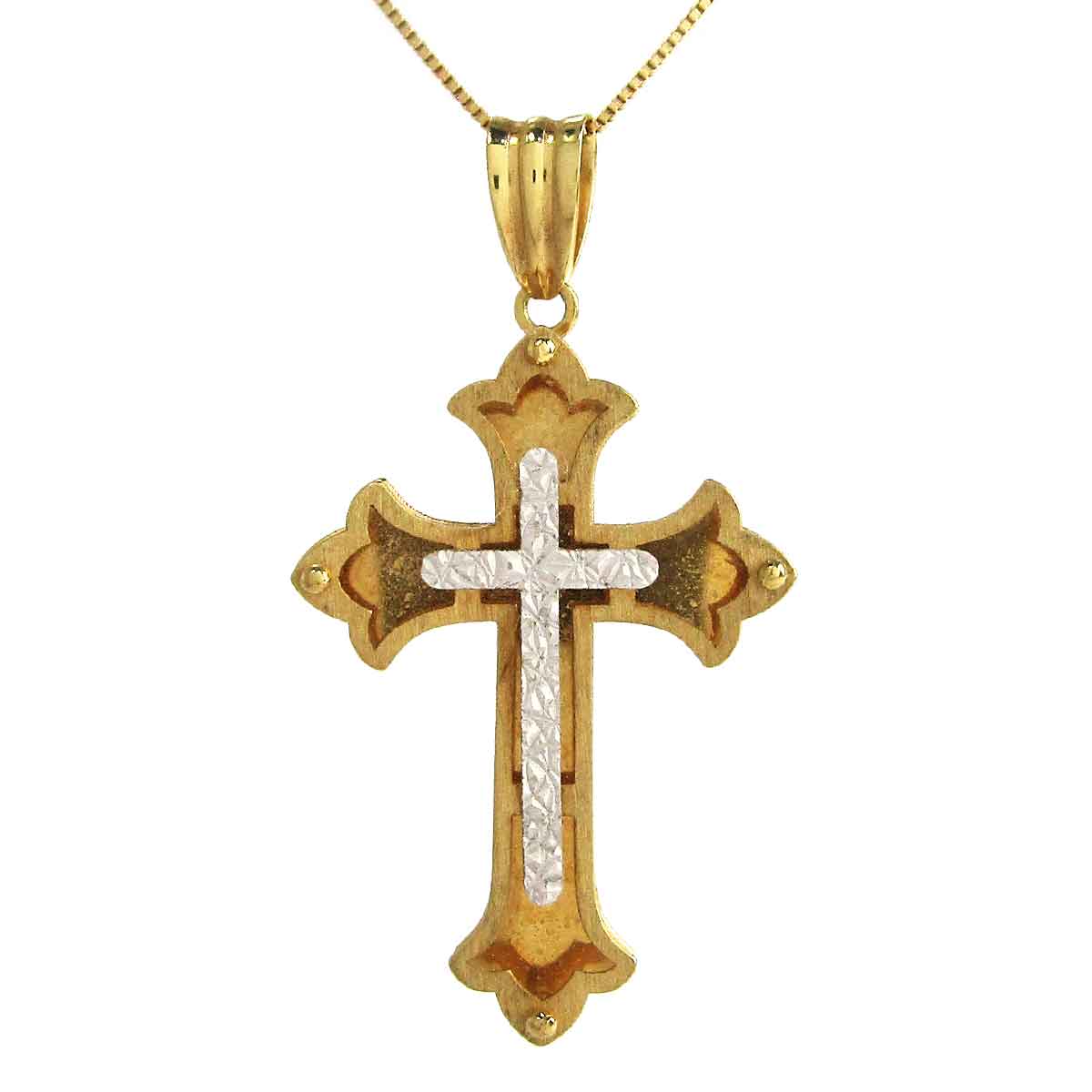 ネックレス クロス K18 トップW16*H29.5(バチカン含) - TAK2600161