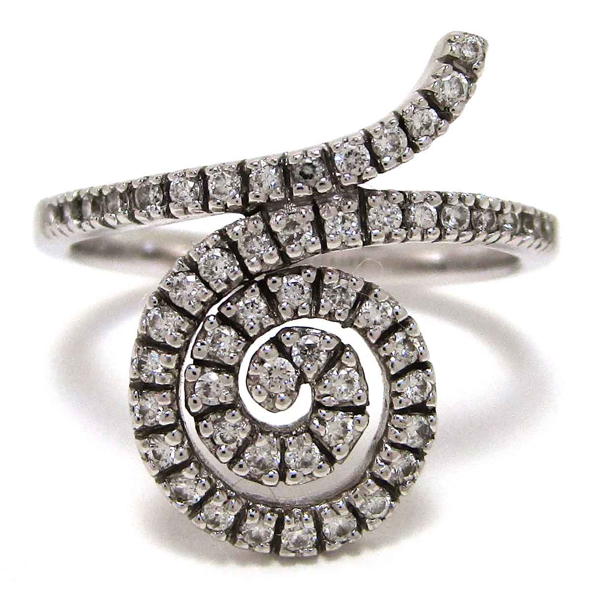 リング ダイヤモンド K18WG 10.5号 - TAN2300125