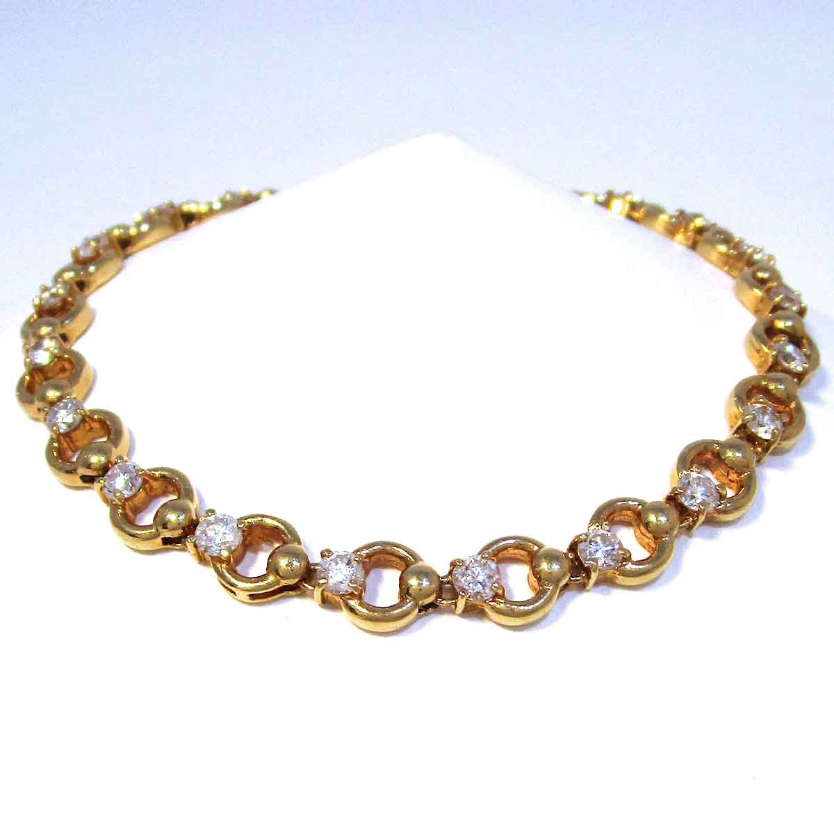 ブレスレット ダイヤデザイン K18 - TAN2300131