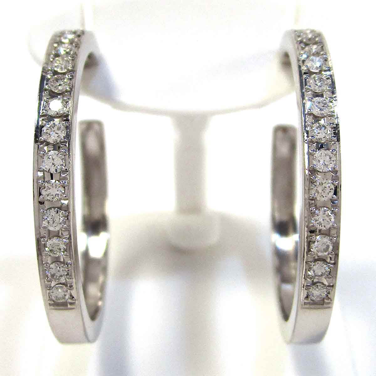 ピアス ダイヤモンド Pt900 径26厚み2.6mm - TAN2500033